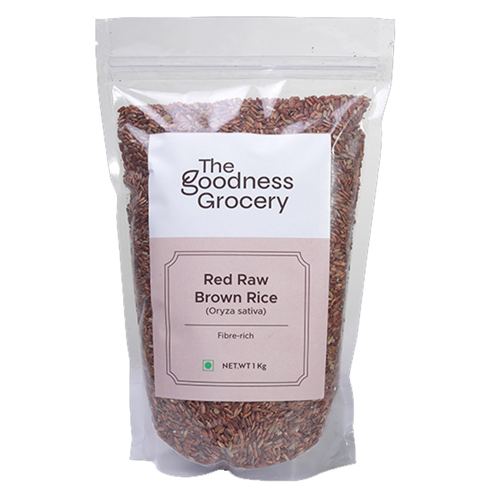 Red raw brown rice